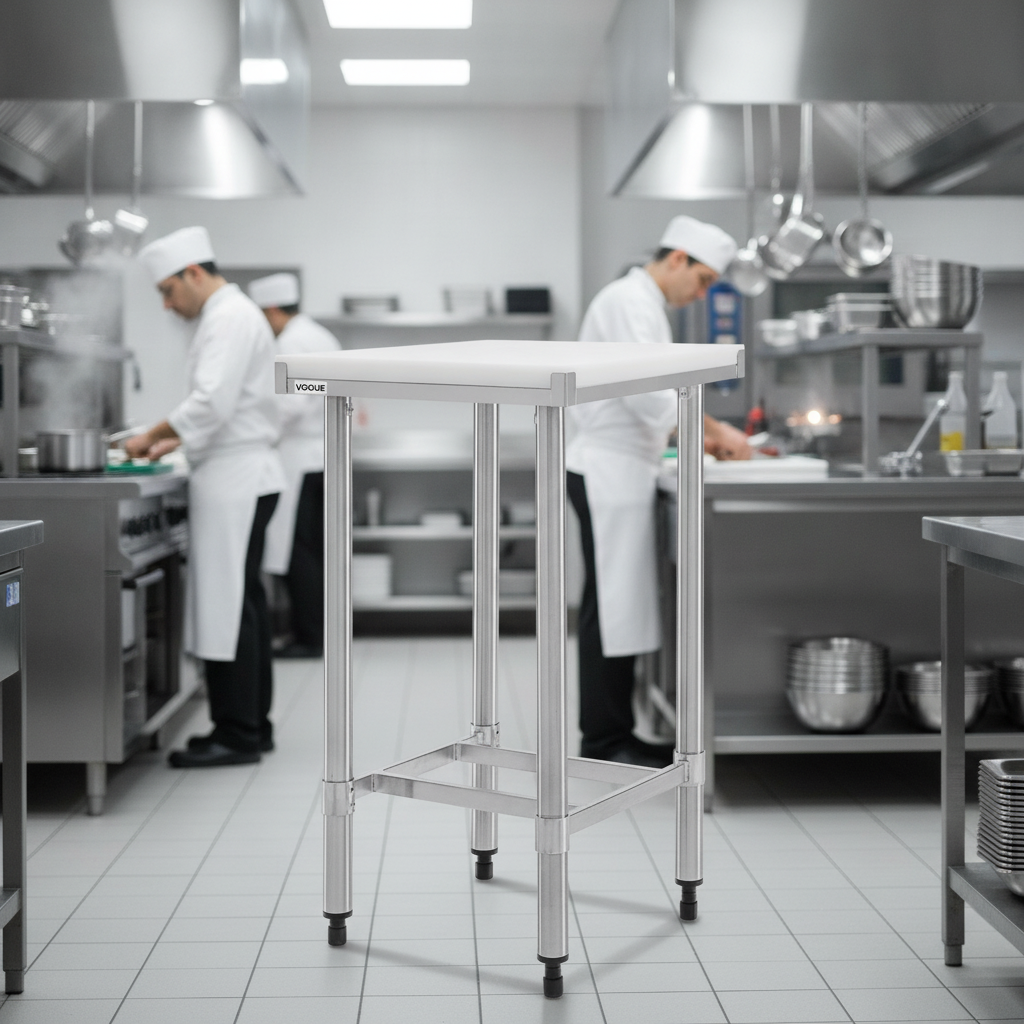 304 Stainless Steel Chopping Board Table 500mm for Professional Kitchens