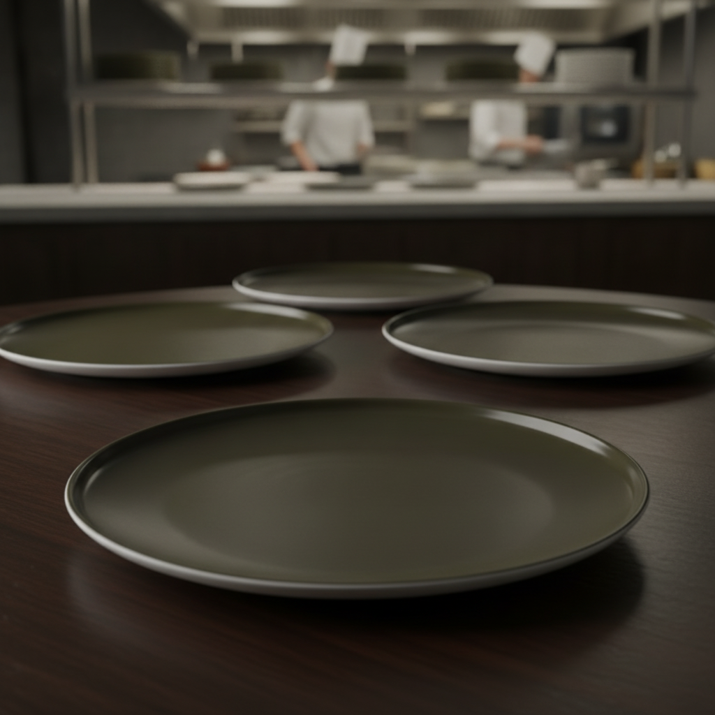 Porcelain Plate Brown 320mm for Catering & Hospitality