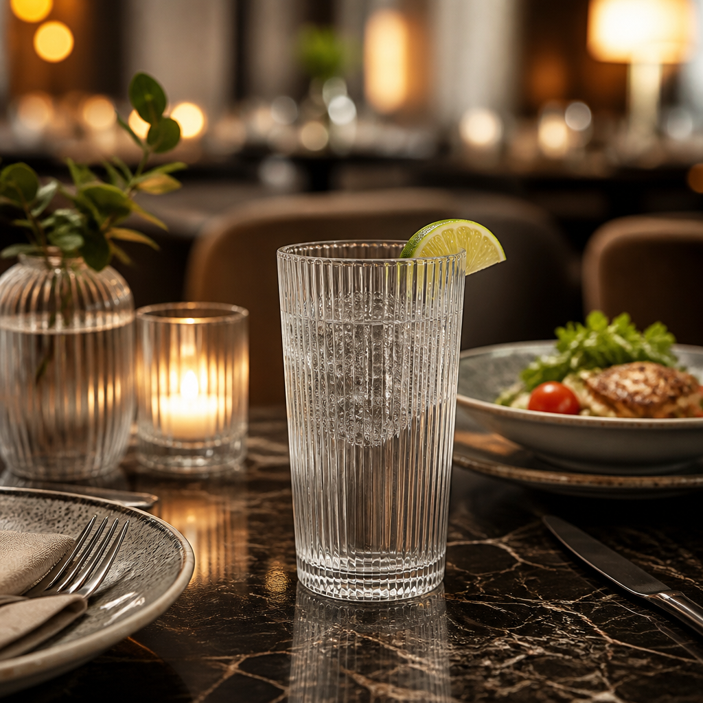Soda Lime Hi Ball Tumblers 390ml for Bars & Restaurants (Pack of 6)