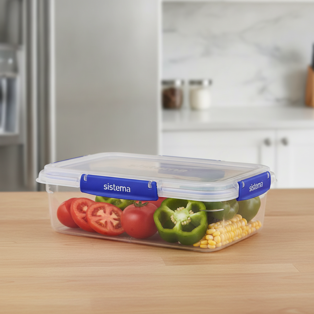 Plastic Airtight Storage Container 2.2L for Kitchen Organization