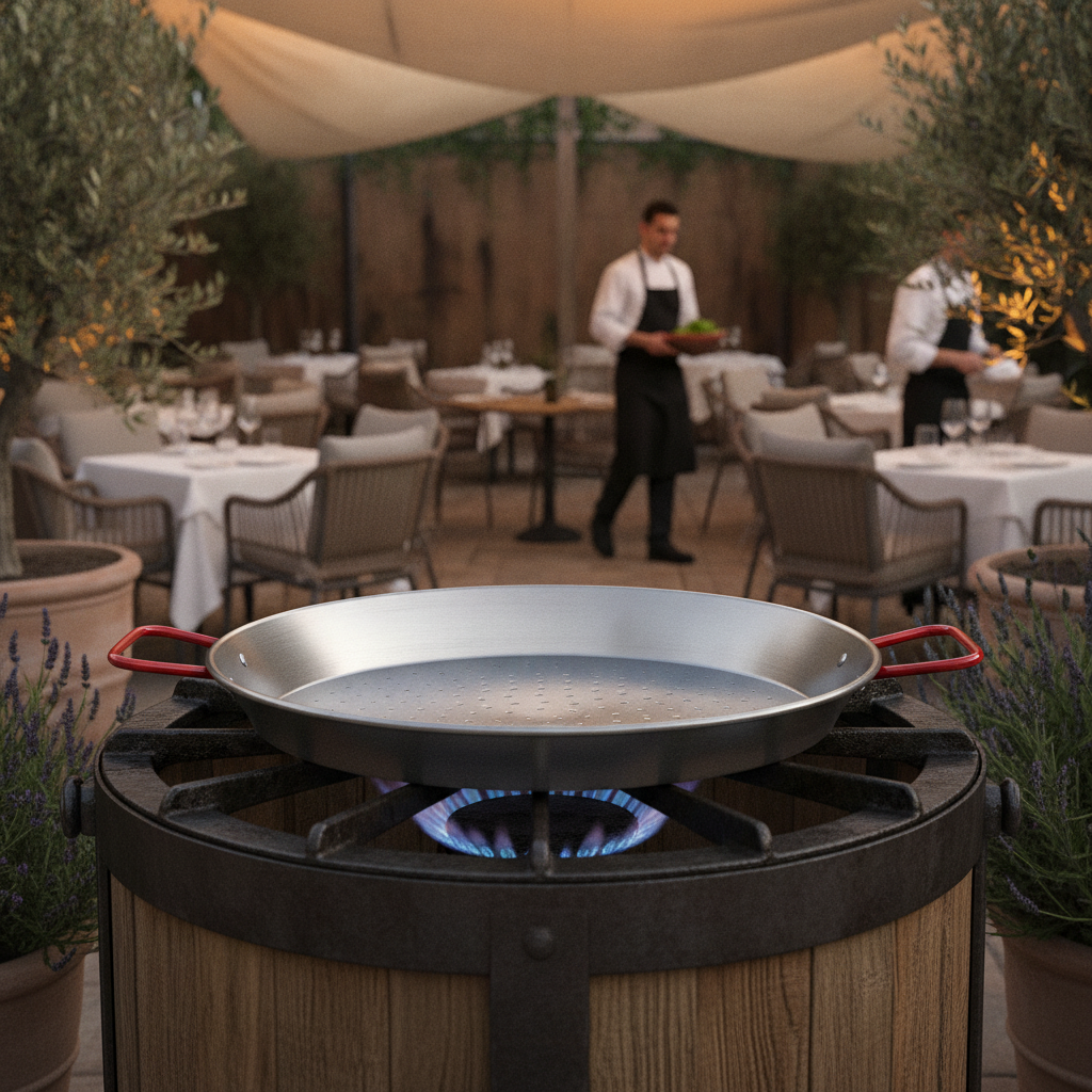 Carbon Steel Paella Pan 36cm for Outdoor Cooking