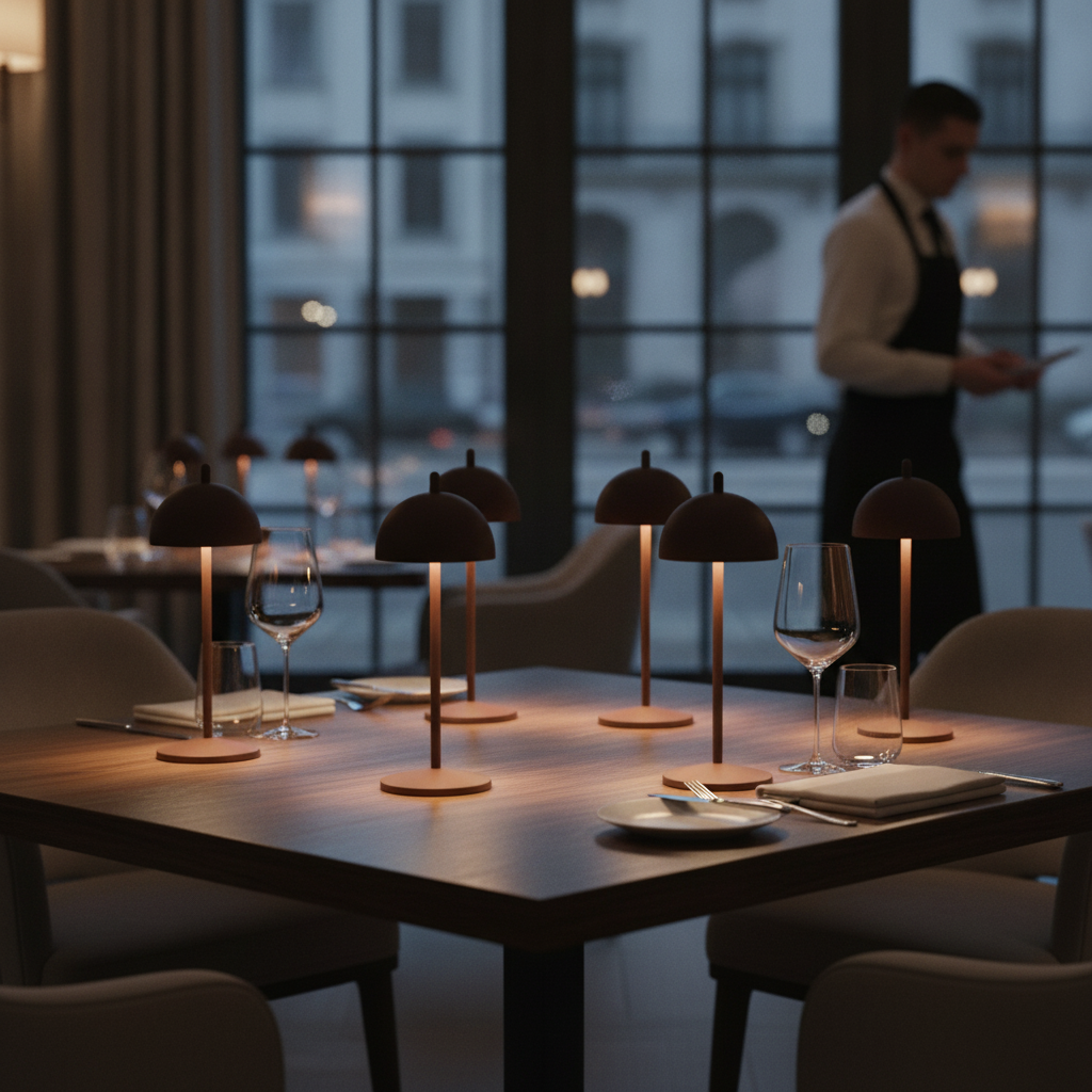 Aluminium Cordless LED Table Lamp 300mm for Indoor & Outdoor Use (Pack of 6)