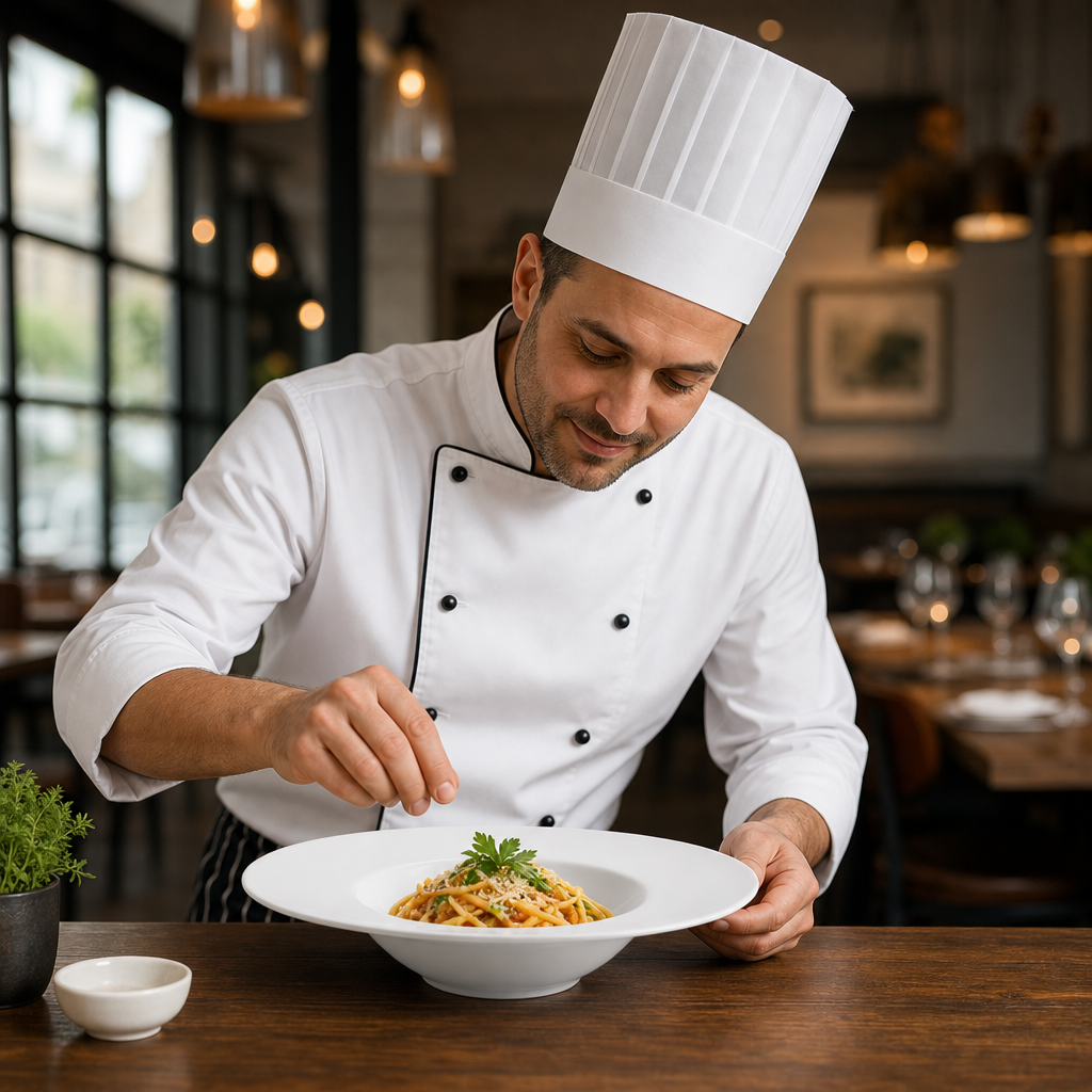 Pasta Plates 280mm Vitrified Porcelain for Restaurants (Pack of 6)