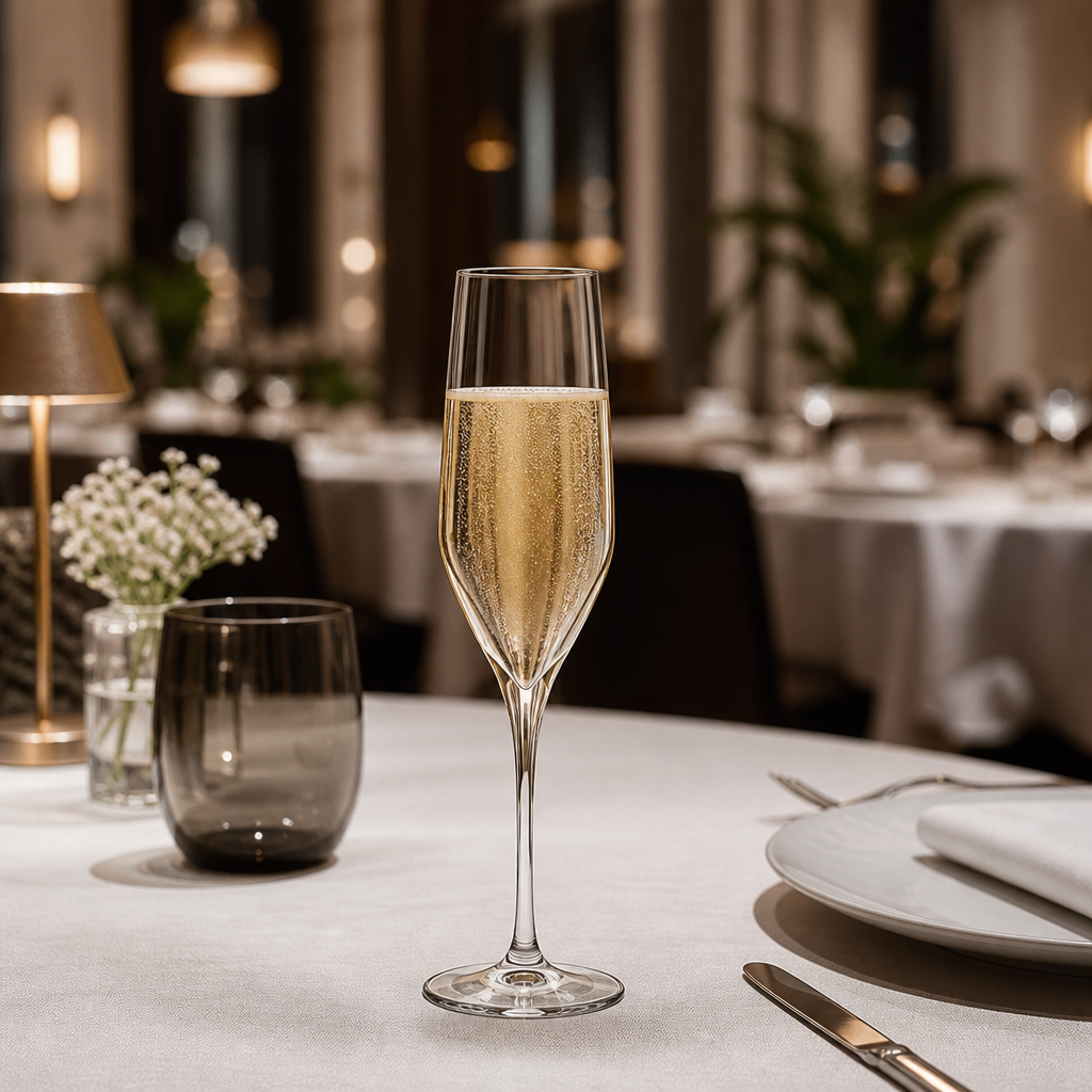 Soda Lime Champagne Flutes 200ml for Elegant Events (Pack of 24)