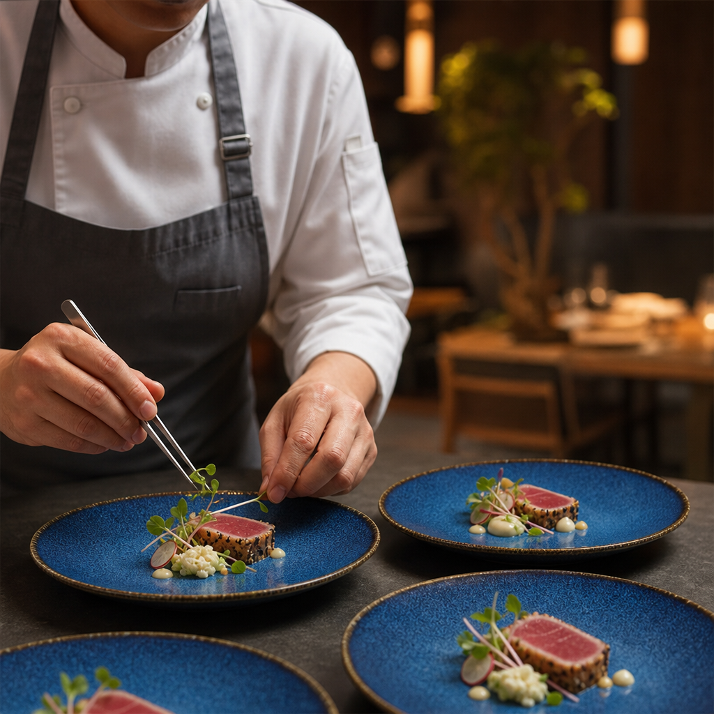 Coupe Plates 152mm Indigo Porcelain for Elegant Dining (Pack of 12)