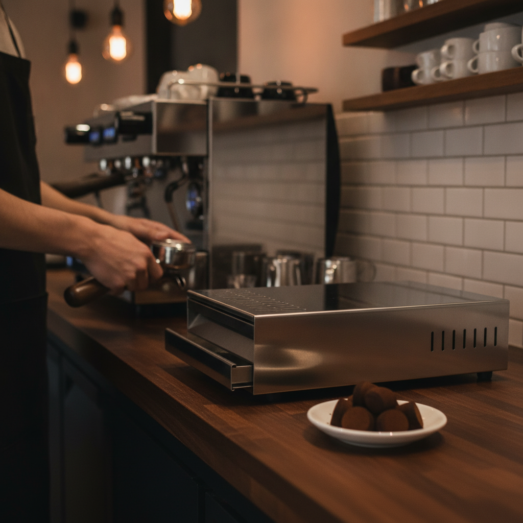 Stainless Steel Knock Out Box for Espresso Preparation