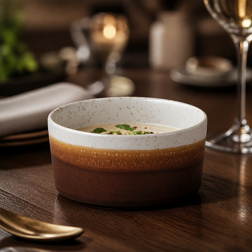 Barley White Porcelain Soup Bowls 15oz for Dining & Entertaining