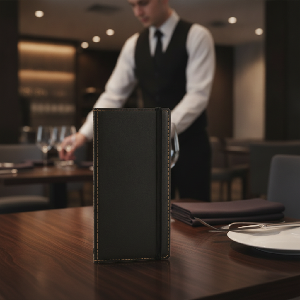 Polyurethane Black Bill Presenter for Catering Environments
