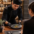 Deep Plates 243mm Vitrified Stoneware for Dining (Pack of 6)