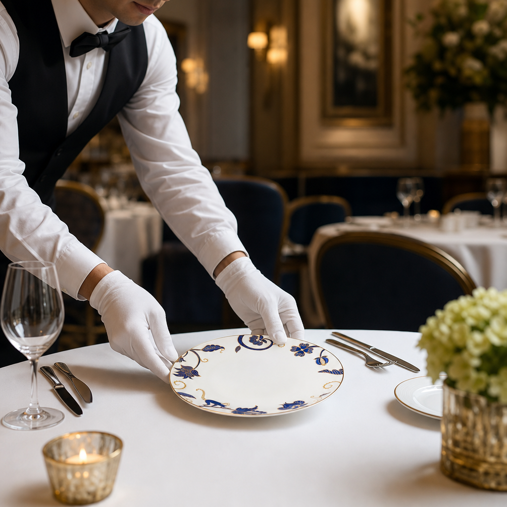 Coupe Plates 210mm Bone China for Upscale Dining (Pack of 12)