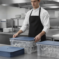 Plastic Glassware Carry Box Lid for Safe Storage (Pack of 5)