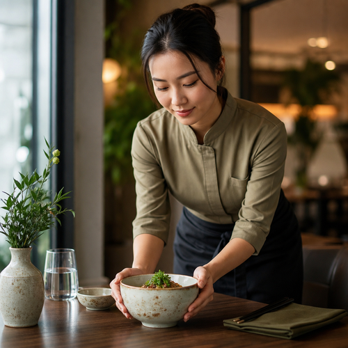 Chinese Bowls 127mm Green Porcelain for Casual Cafés (Pack of 12)