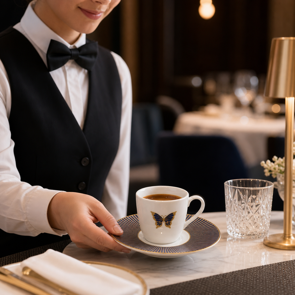 Espresso Saucers 120mm Bone China for Upscale Dining (Pack of 12)