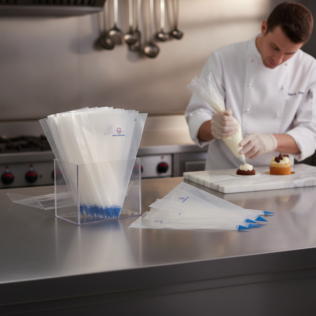 Polyethylene Transparent Disposable Piping Bags 3mm for Baking (Pack of 100)