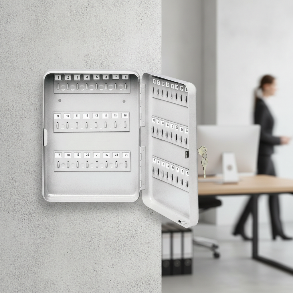 Steel Key Box with 48 Key Capacity for Offices & Facilities