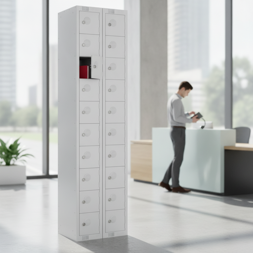 Powder Coated Steel Personal Effects Locker for Secure Storage