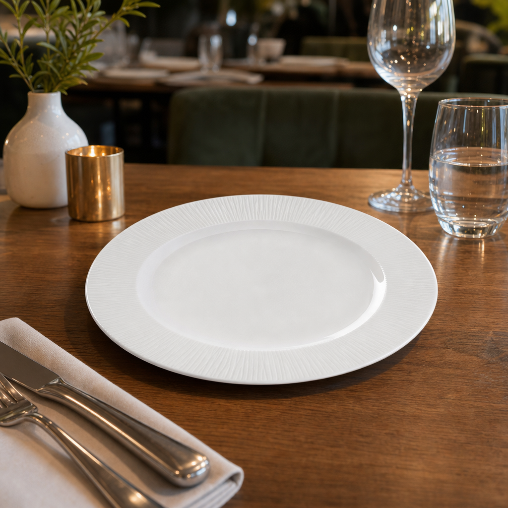 Design Plates 209mm Porcelain for Elegant Dining (Pack of 12)