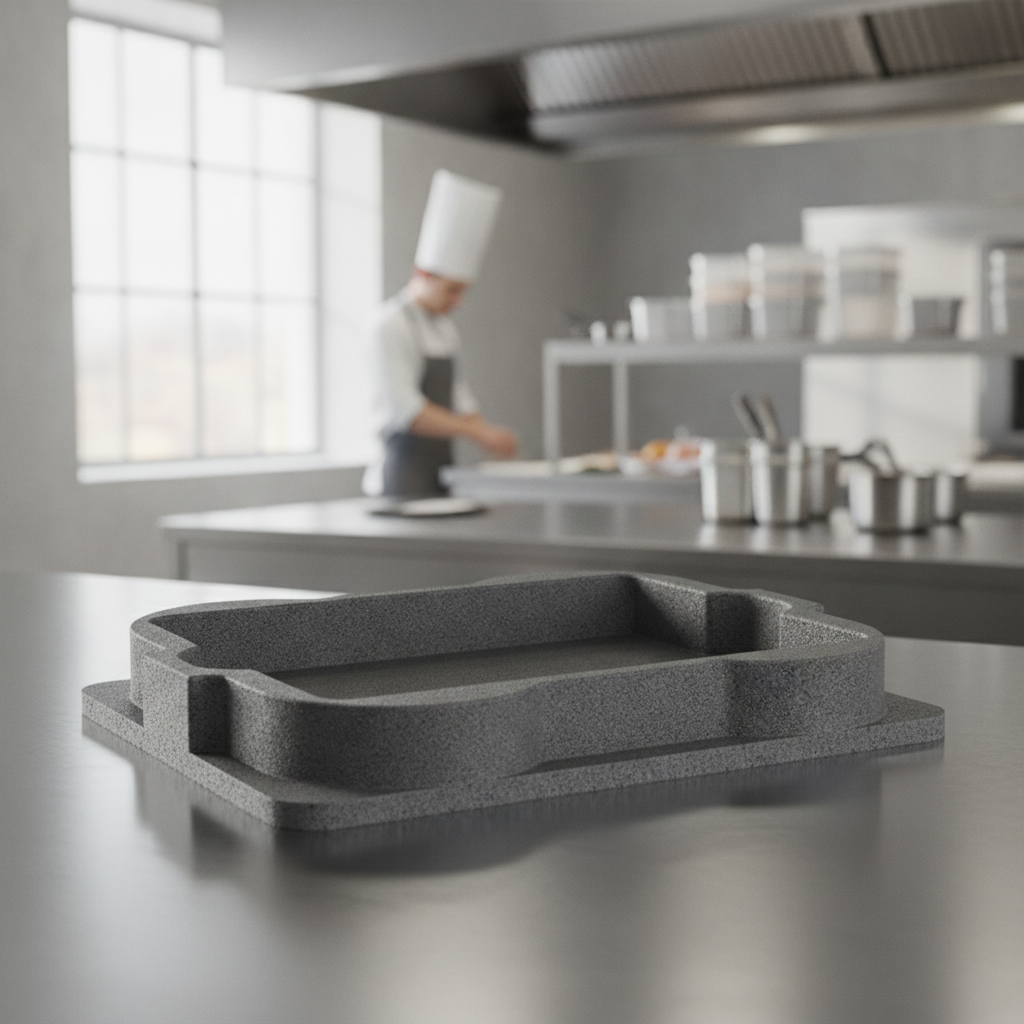 Expanded Polypropylene GN 1/2 Insert Black 300x240x40mm for Buffets