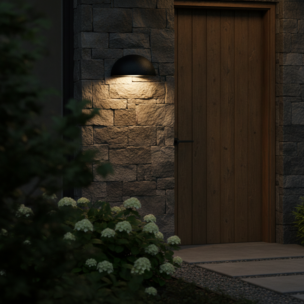 Metal Outdoor Wall Light for Front Doors & Garden Paths