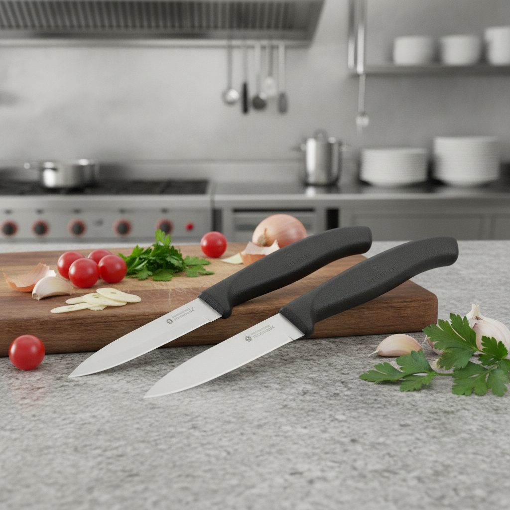 Stainless Steel Paring Knife 8cm for Professional Kitchens (Pack of 2)