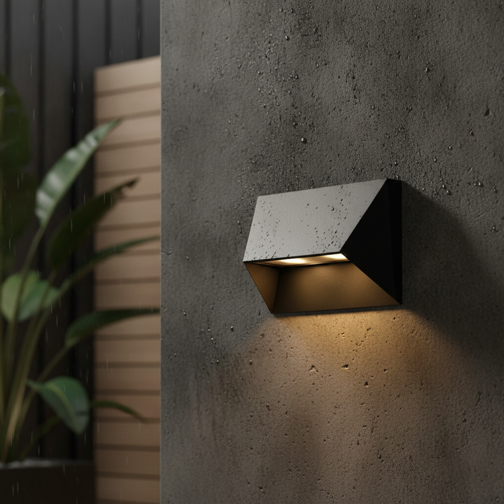 Aluminium Outdoor Wall Light Black for Modern Spaces