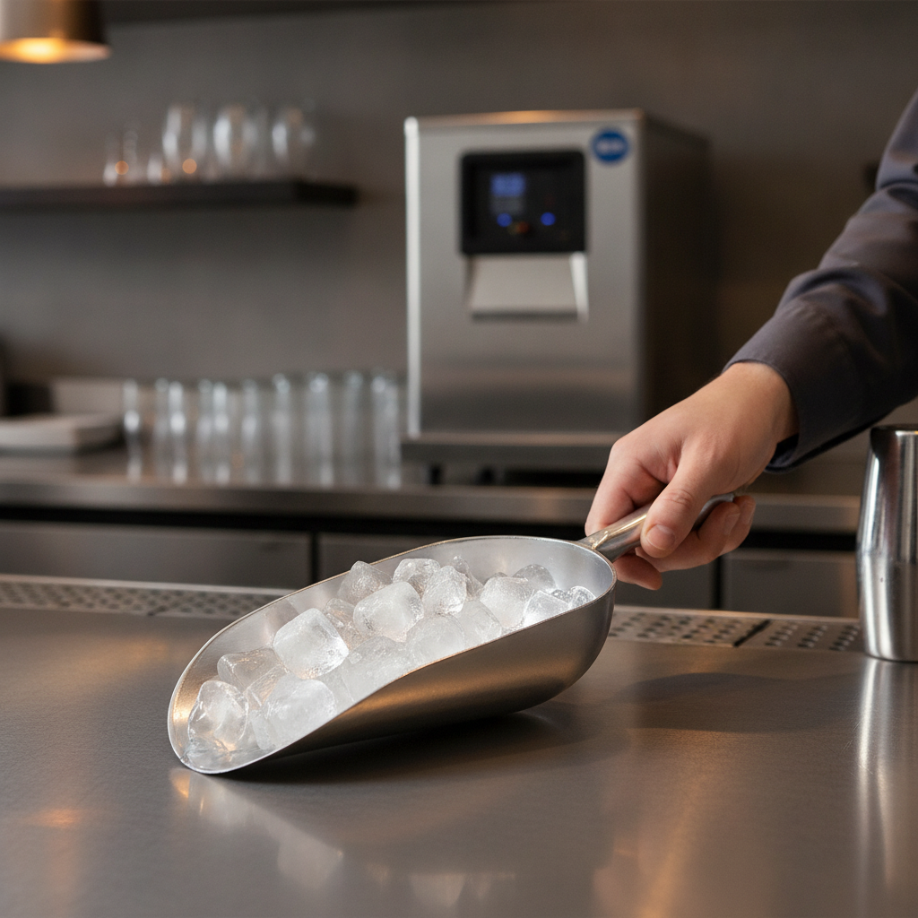 Aluminium Ice Scoop 24oz for Busy Bars & Restaurants