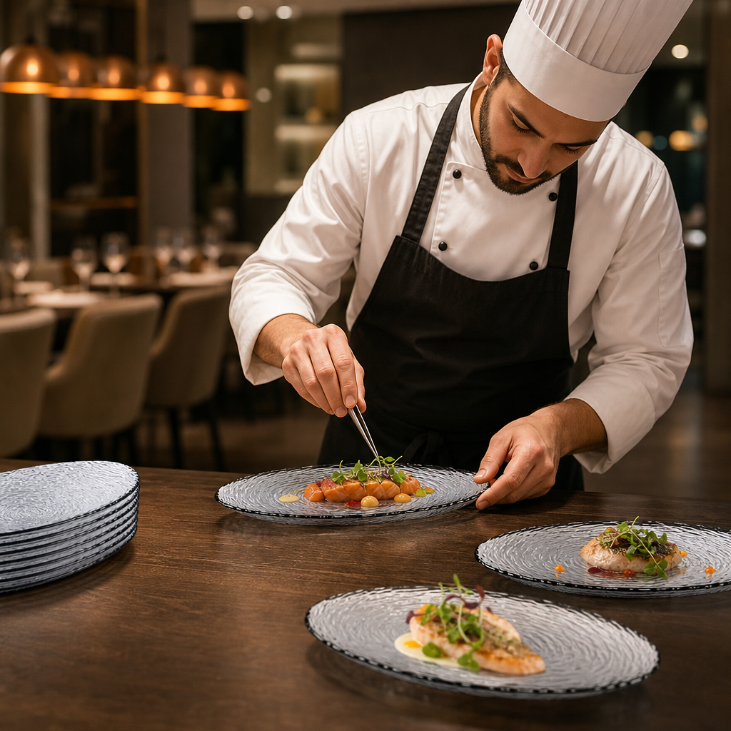 Oval Platters 300mm Glass for Food Presentation (Pack of 6)