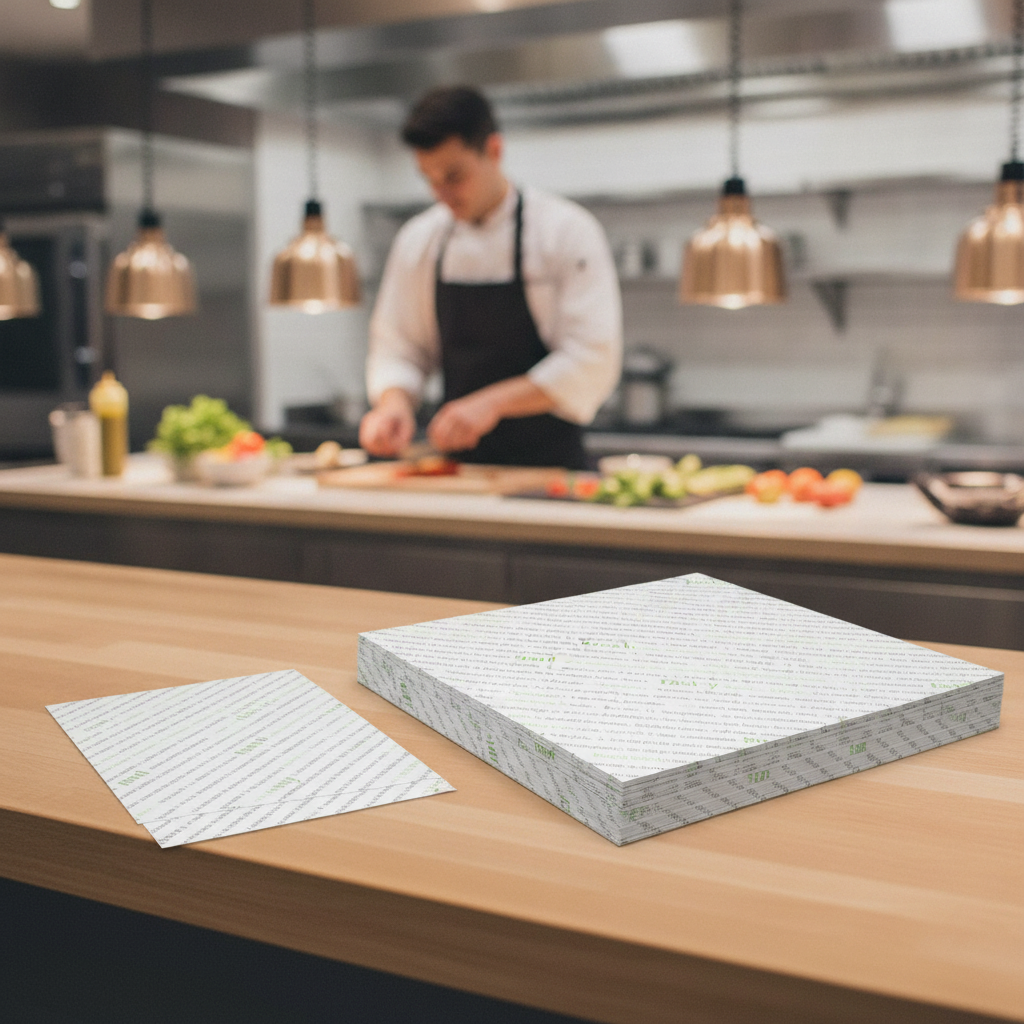 Greaseproof Paper Sheets 255 x 203mm for Food Presentation (Pack of 500)