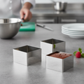 Stainless Steel Square Mousse Ring 60mm for Food Presentation