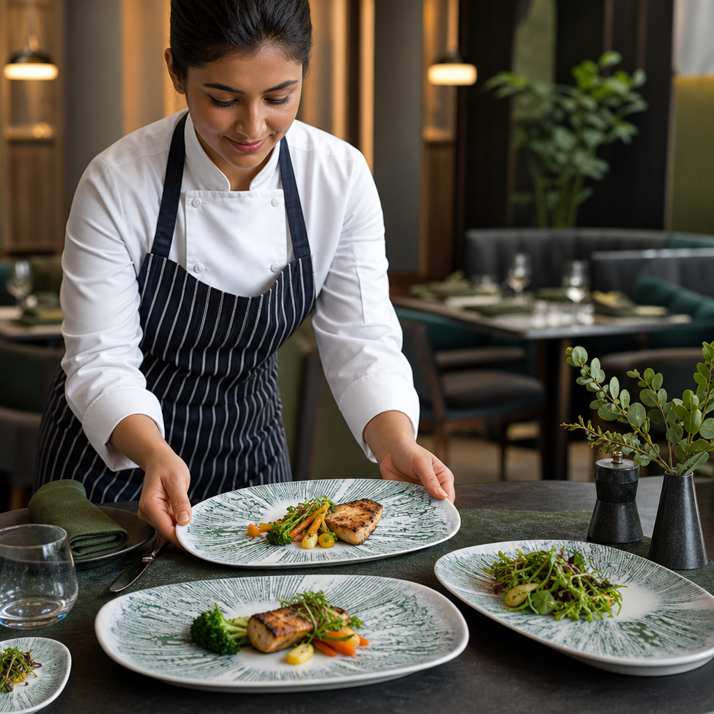 Oblong Plates 220x130mm Vitrified Ceramic for Everyday Use (Pack of 12)