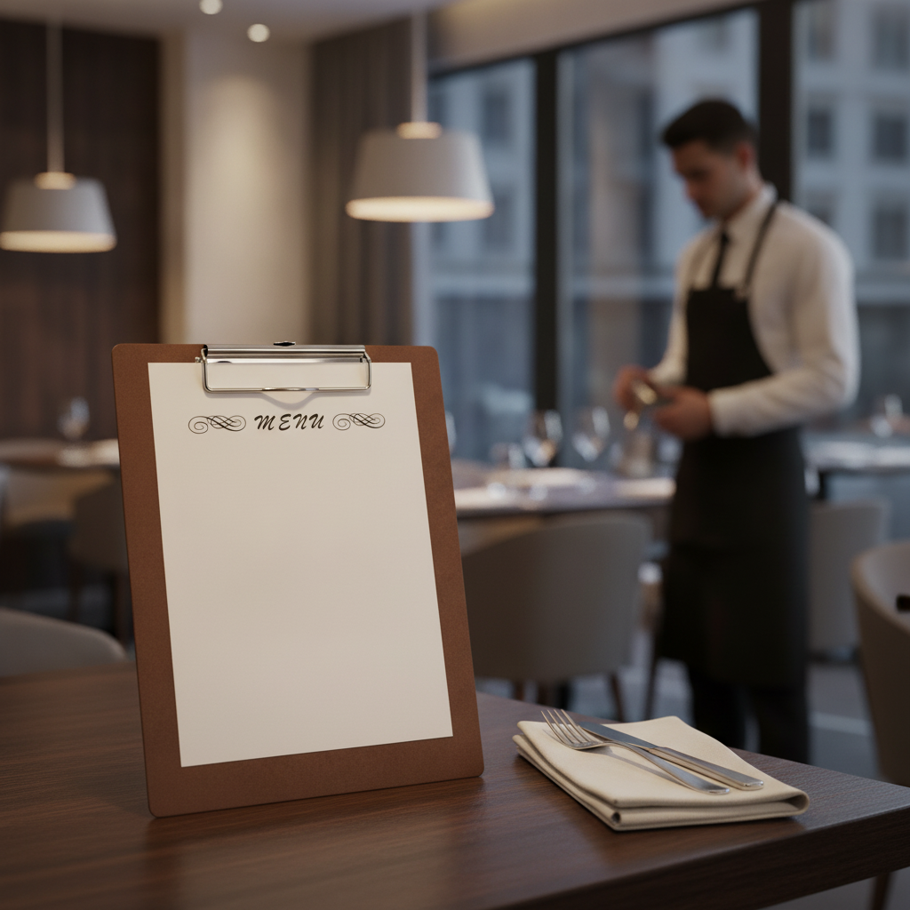 MDF Wood A4 Presentation Clipboard for Restaurants