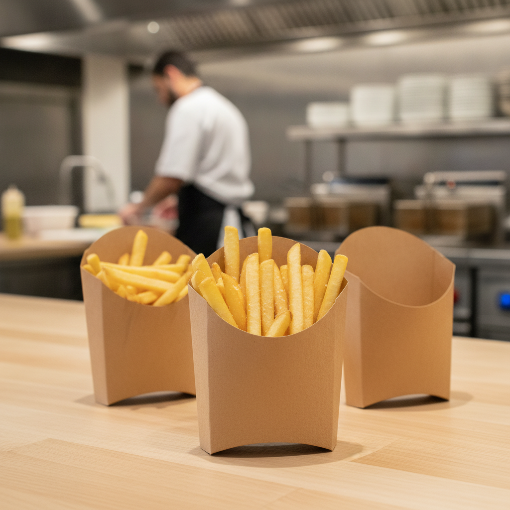 Paperboard Chip Scoops 500 Pack for Takeaway Food Service