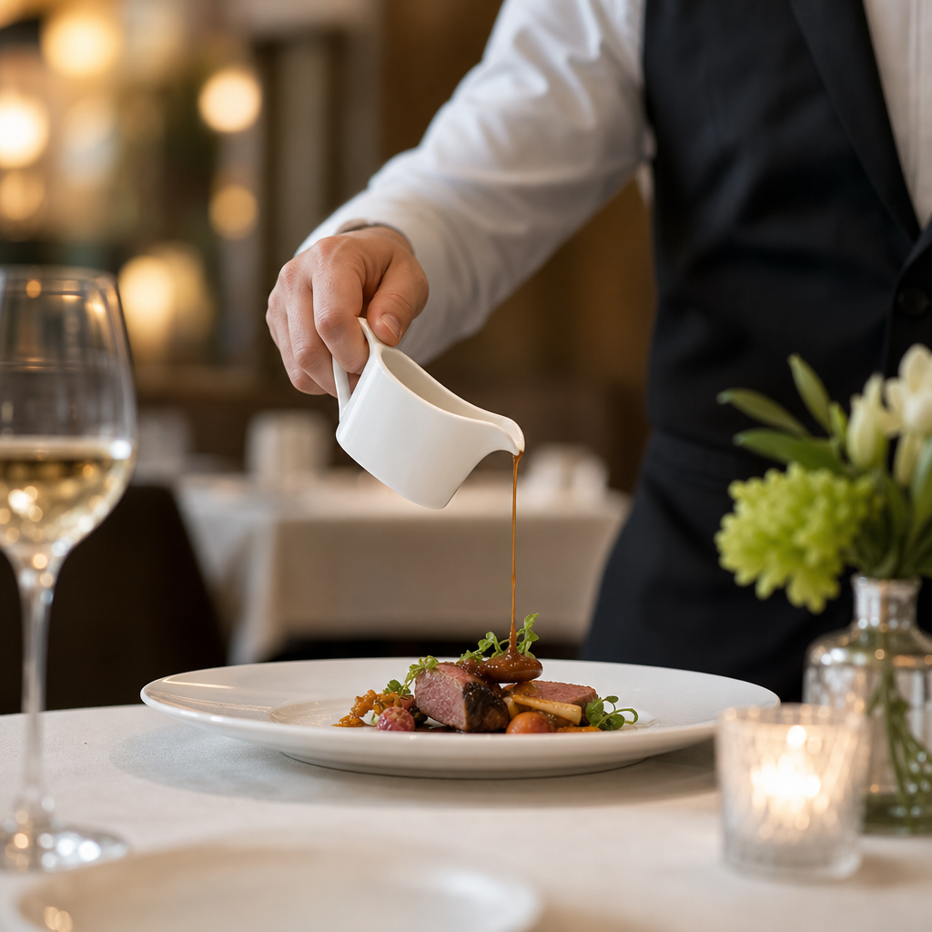 Porcelain Oval Jugs 57ml for Fine Dining (Pack of 6)