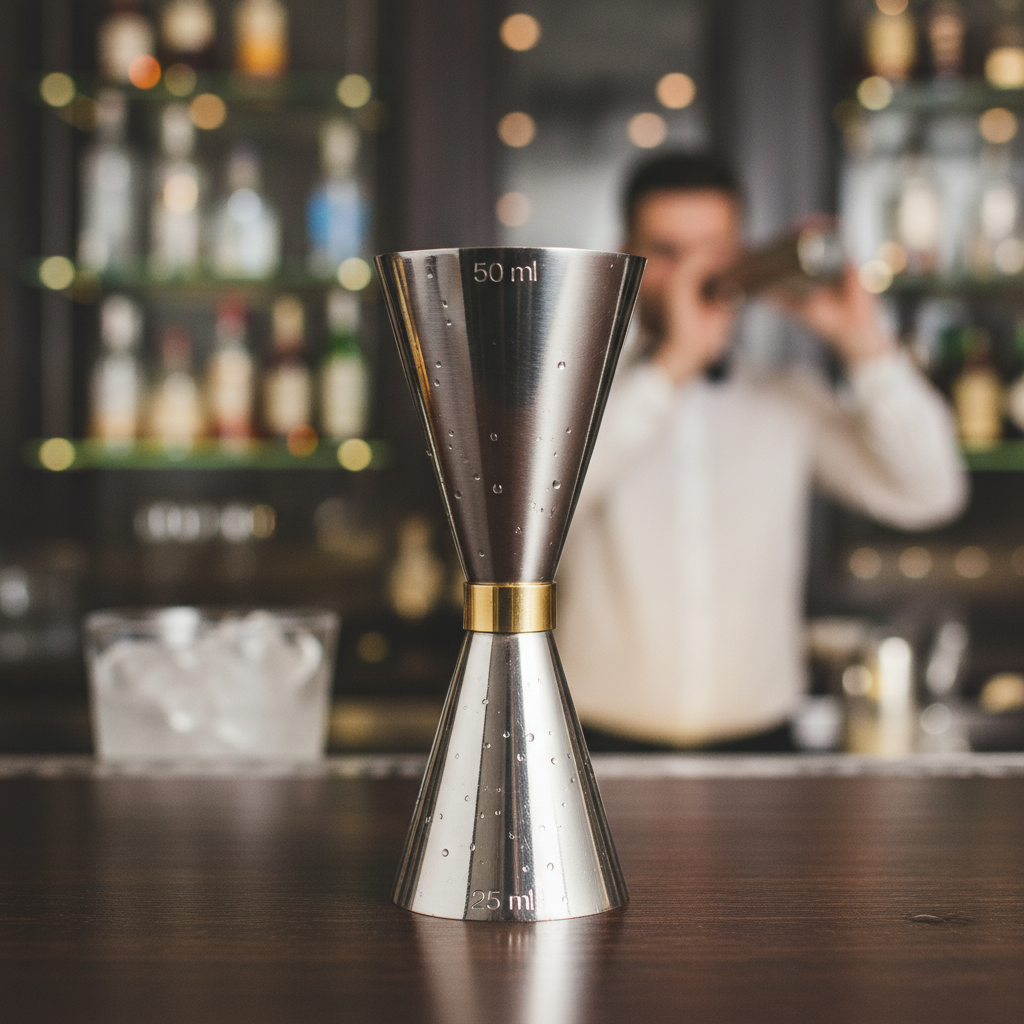 Stainless Steel Cocktail Jigger 25ml/50ml for Bars & Pubs
