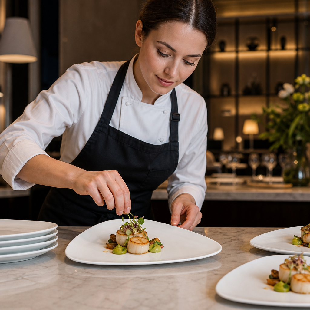 Triangular Plates 350mm Porcelain for Elegant Dining (Pack of 6)