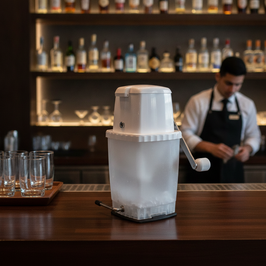 Stainless Steel Manual Ice Crusher 250mm for Bars & Pubs