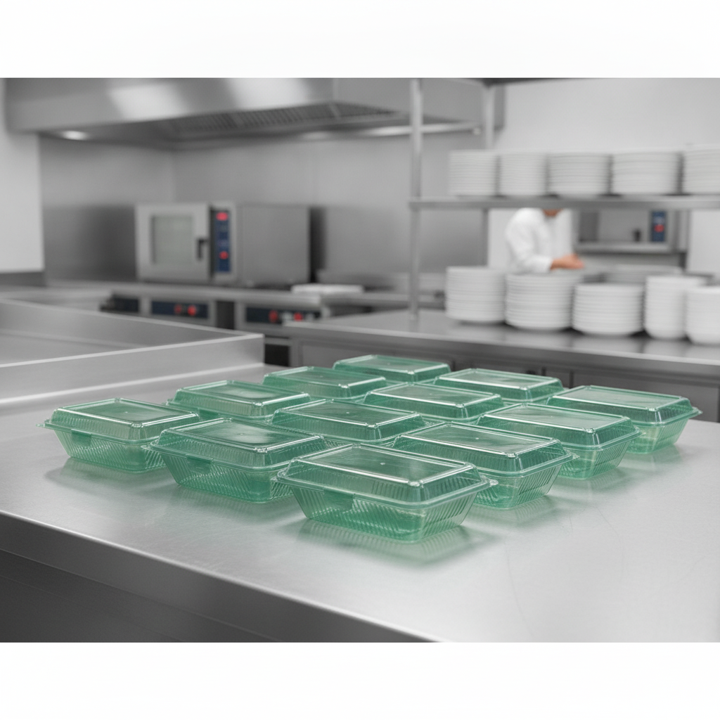 Polypropylene Meal Container 750ml for Commercial Kitchens (Pack of 12)