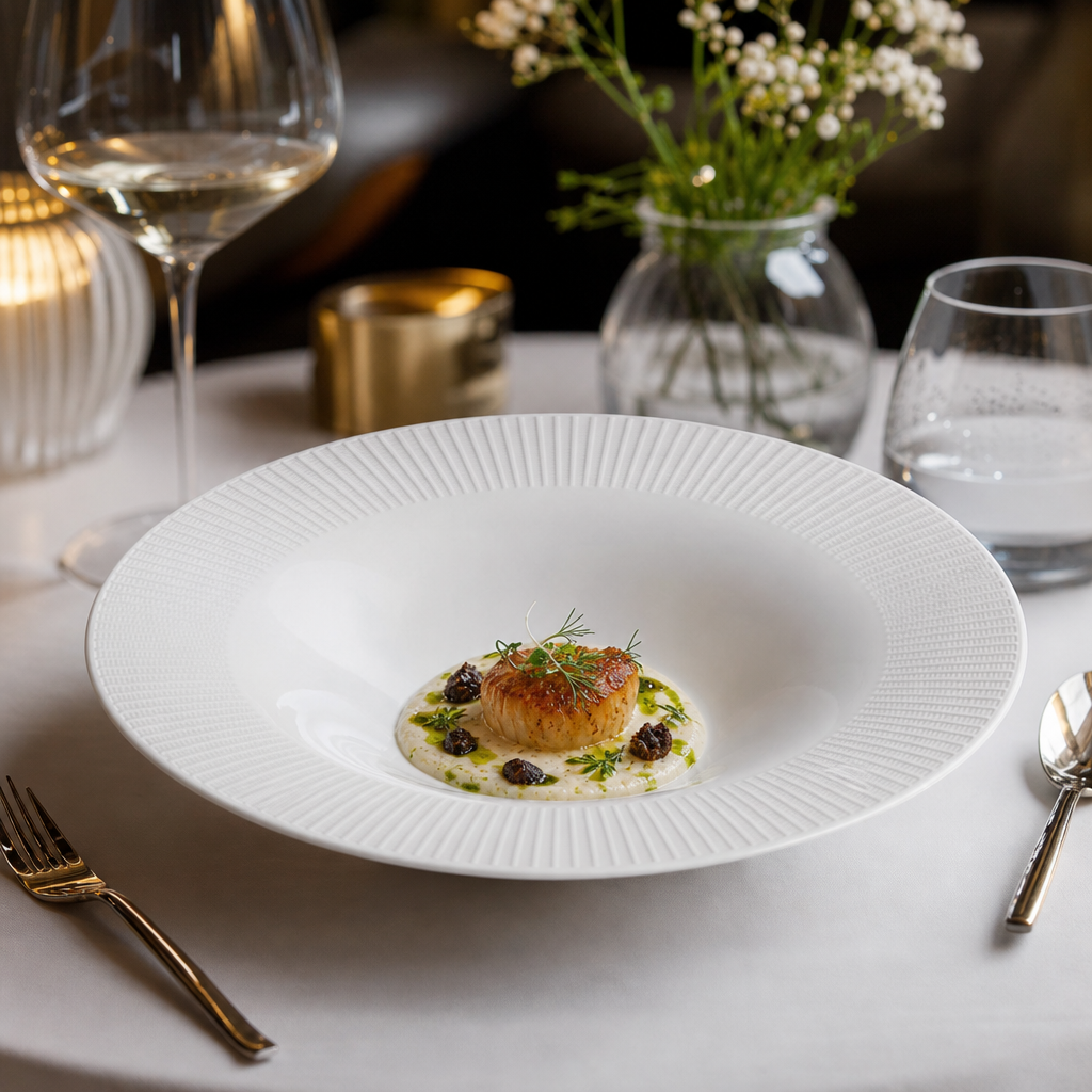 Elegant Porcelain Deep Coupe Bowls 280mm for Fine Dining - Pack of 6