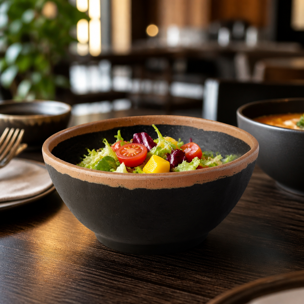 Melamine Serving Bowl 125mm Brown for Catering & Hospitality