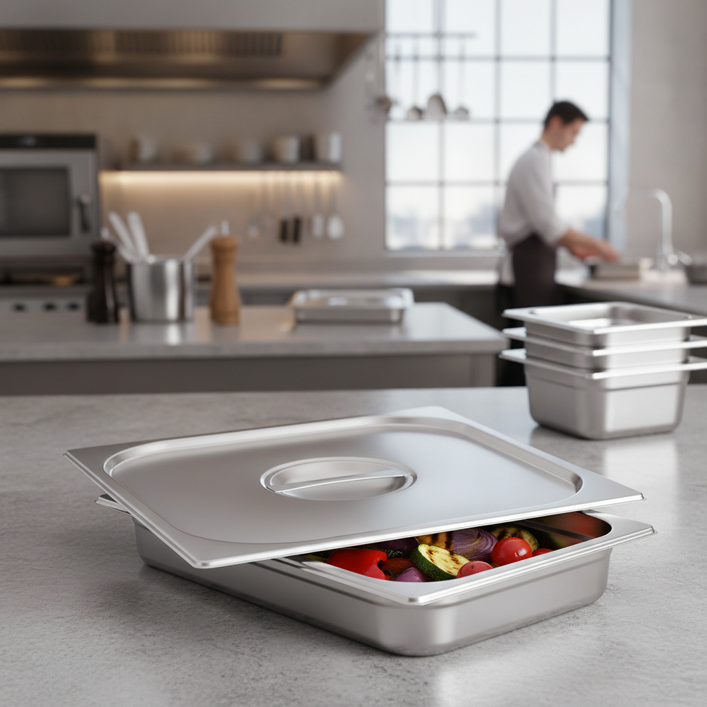 201 Stainless Steel Gastronorm Lid for Food Storage