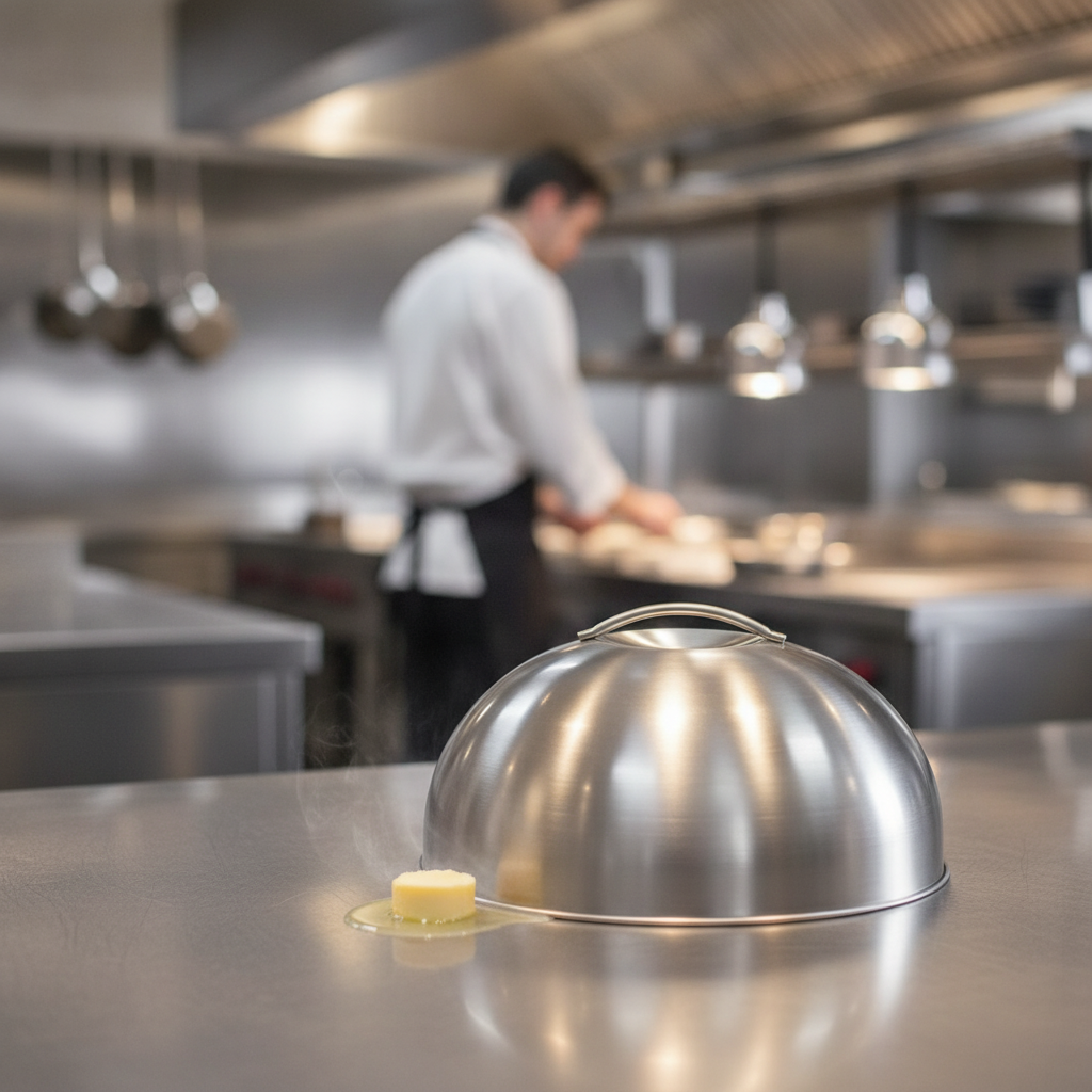 Stainless Steel Melting Dome 225mm for Cooking Efficiency