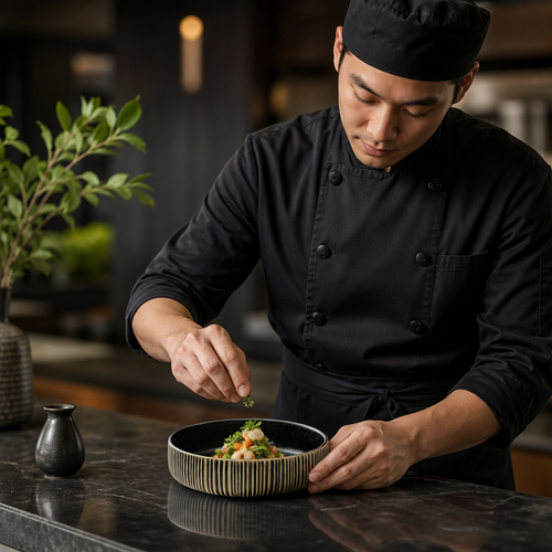 Black & Bowls 120mm White Stoneware for Modern Dining (Pack of 6)