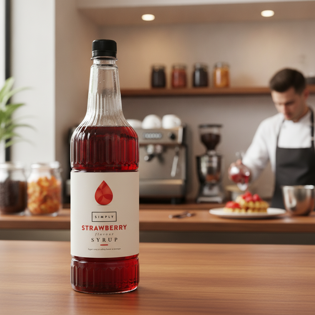 Strawberry Syrup 1L for Beverages & Desserts
