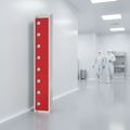 Powder Coated Steel Lockers 450mm Deep for Hygiene-Critical Environments