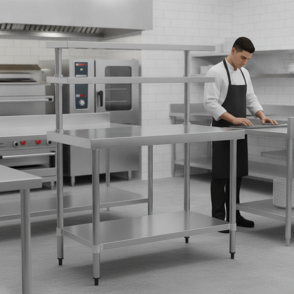 Stainless Steel Prep Station 1200x600mm for Commercial Kitchens