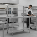 Stainless Steel Prep Station 1200x600mm for Commercial Kitchens
