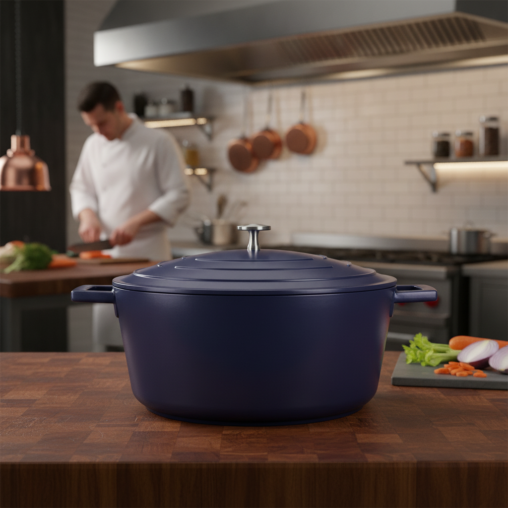 Cast Aluminium Casserole Dish 5L for Home Cooking