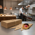 Cardboard Cone-Shaped Waffle Pockets for Takeaway Snacks (Pack of 900)
