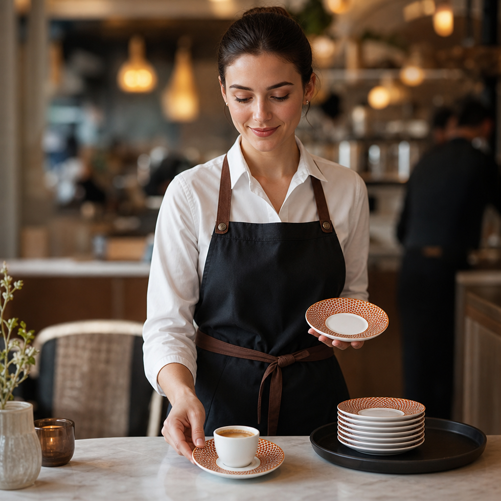 Espresso Saucers 120mm Bone China for Coffee Shops (Pack of 12)