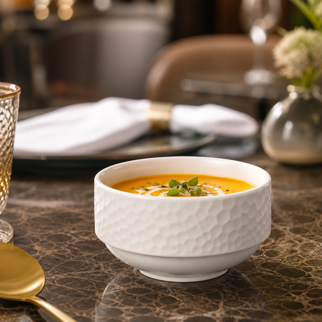 Morella Unhandled Stacking Soup Cups 285ml for Hospitality Environments - Pack of 36